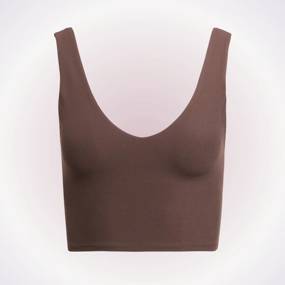 Carbon38 Other - Carbon38 Brown V-Neck Sports Bra | Sz S